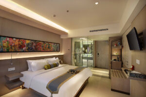 SenS Hotel & Spa guest room interior with modern design